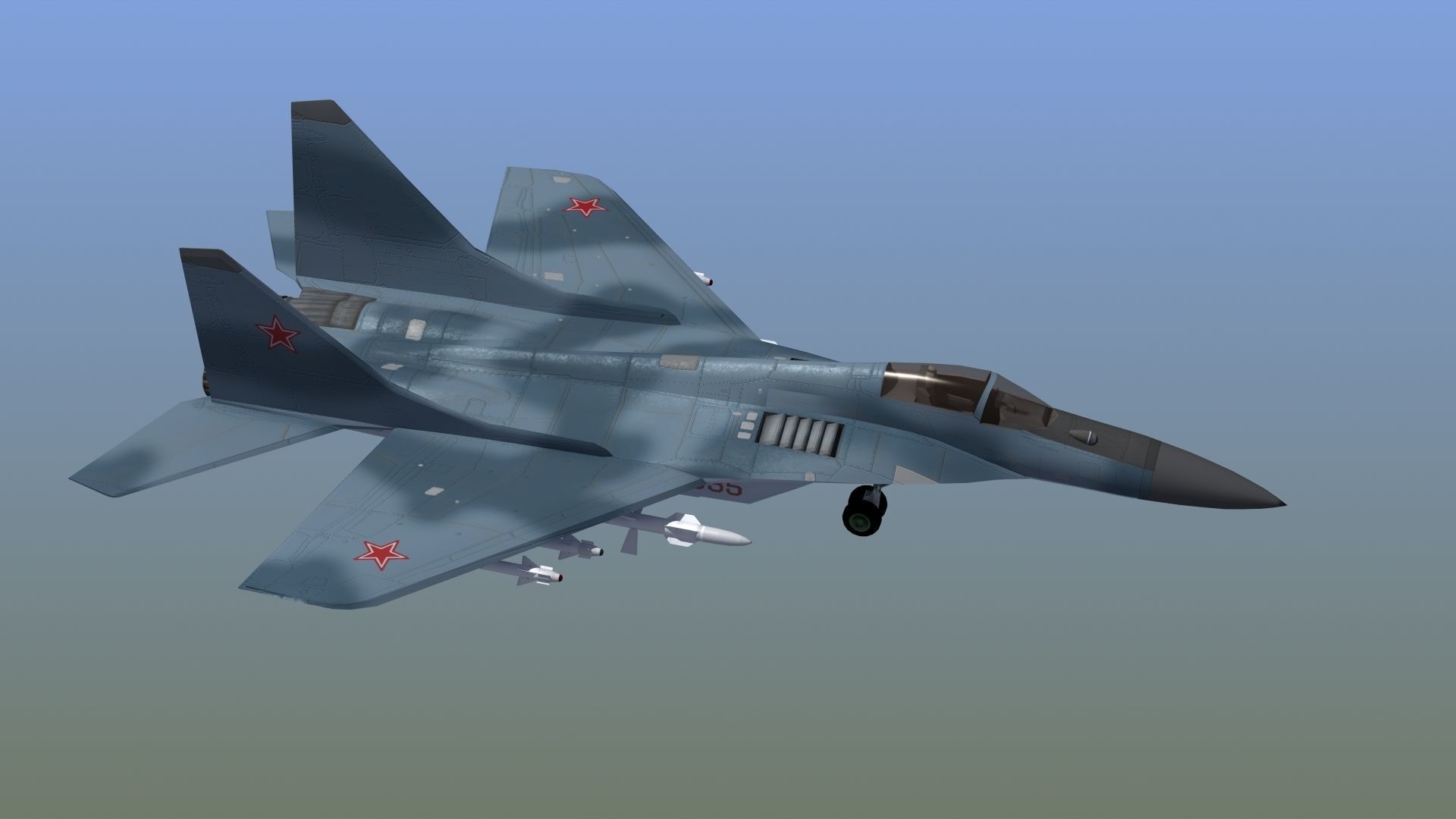 Mig29K Fulcrum 3D model_9