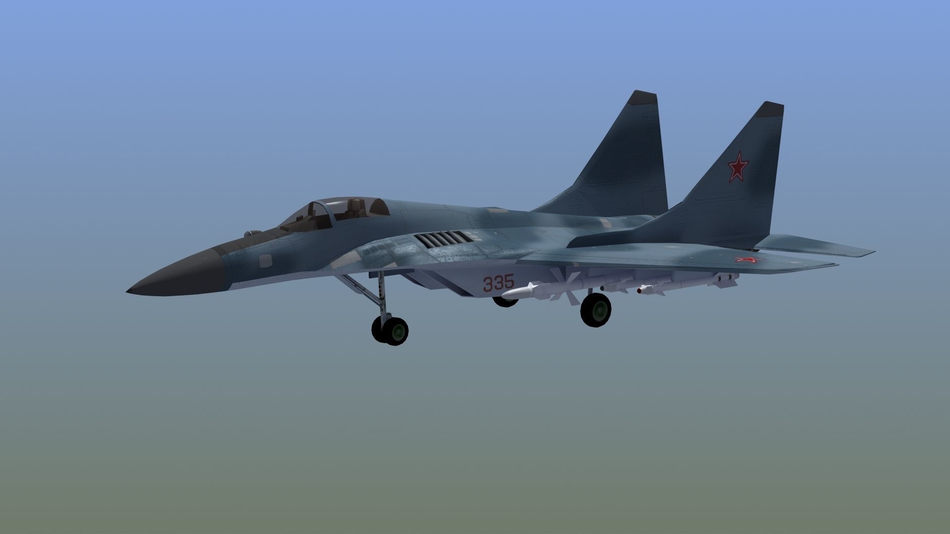 Mig29K Fulcrum 3D model_6