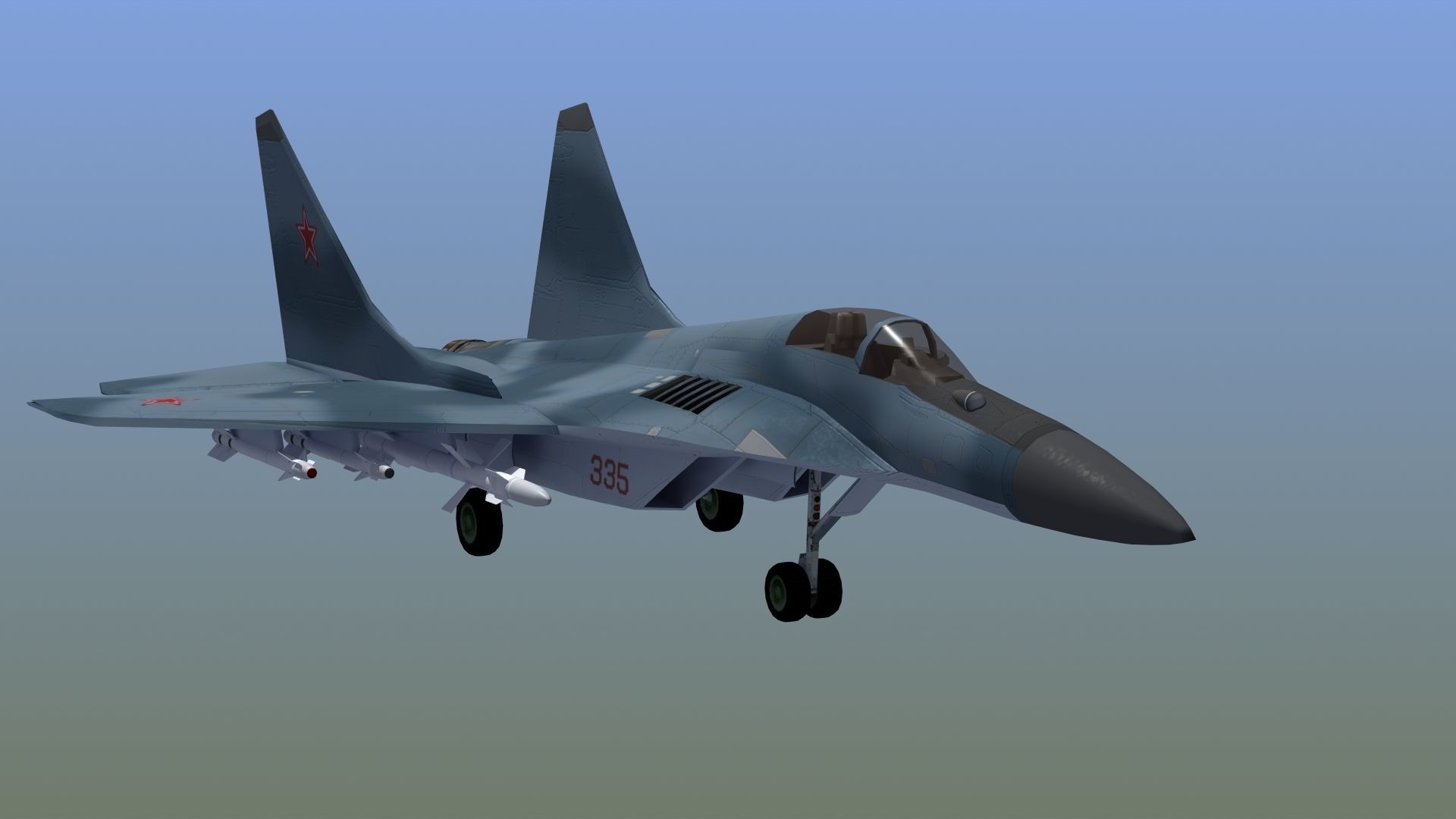 Mig29K Fulcrum 3D model_12