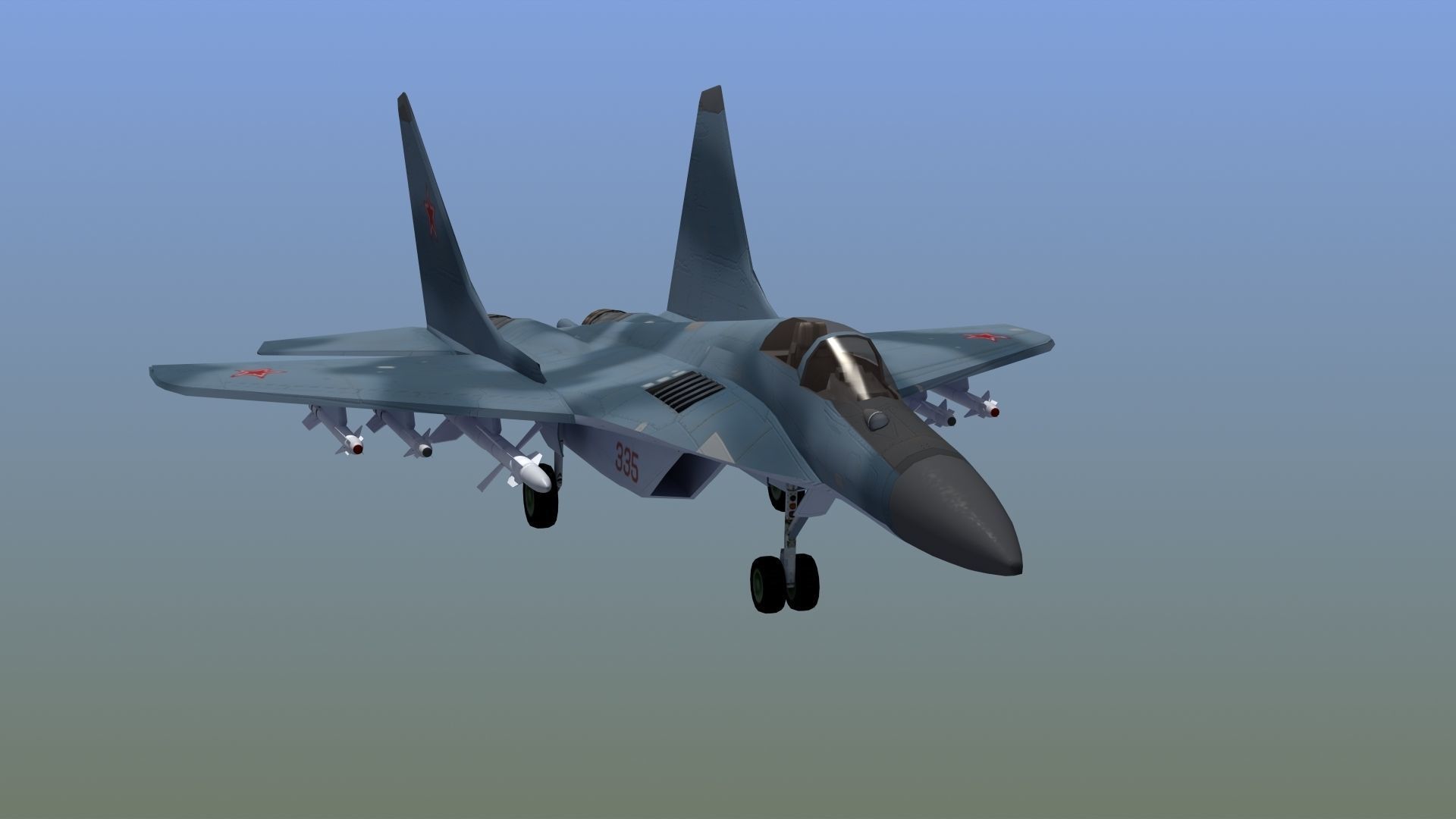 Mig29K Fulcrum 3D model_13