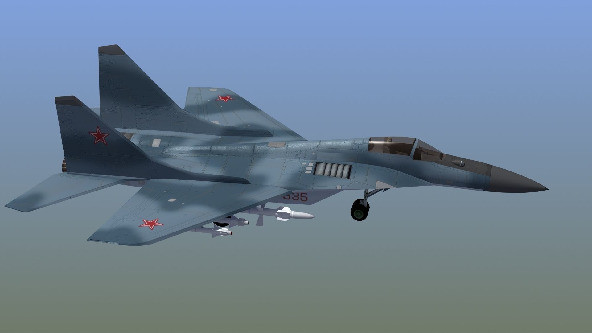 Mig29K Fulcrum 3D model_10