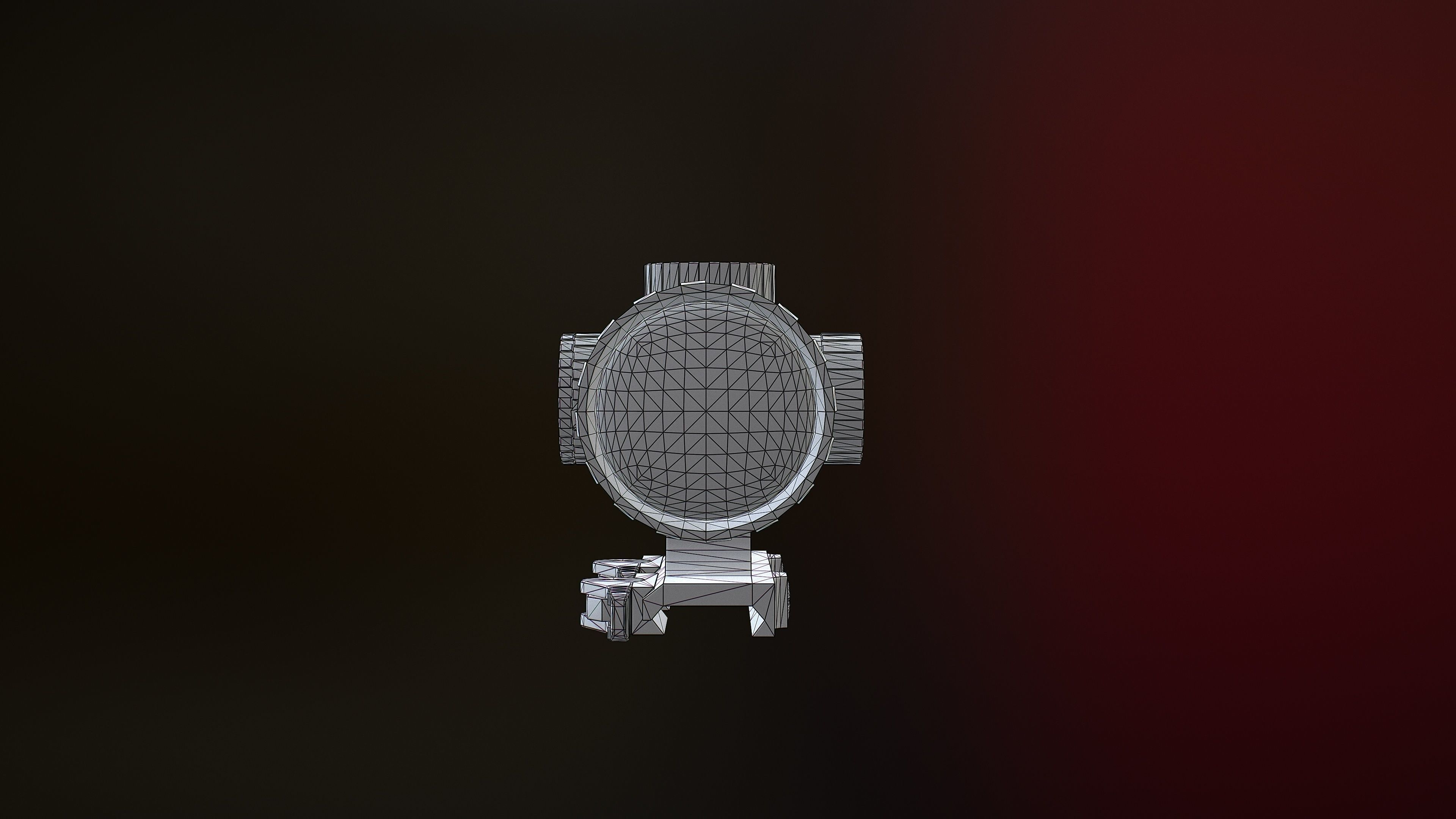 Primary Arms 8x24 RifleScope Low-poly 3D model_17