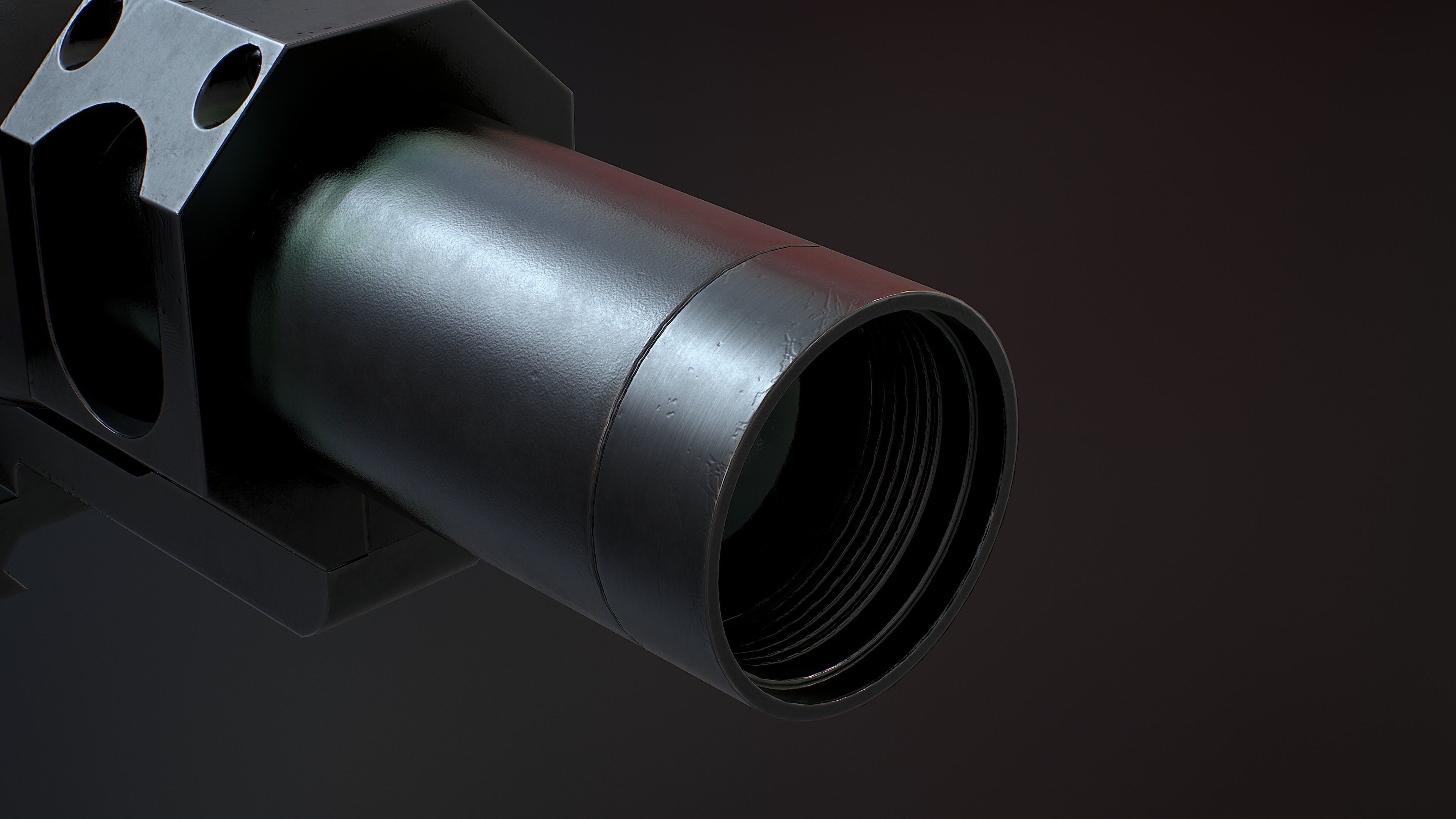 Primary Arms 8x24 RifleScope Low-poly 3D model_9