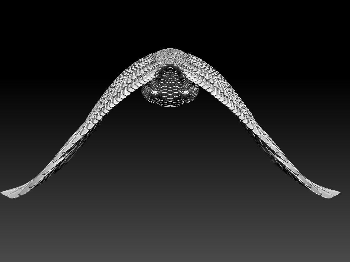 goose duck flying in air 3D print model_26