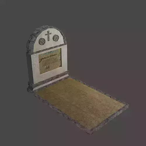 Grave 01 Free low-poly 3D model