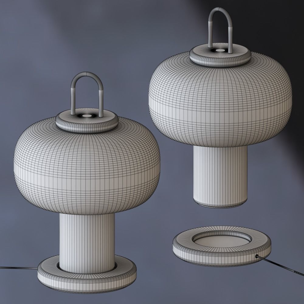 Nox Rechargeable Lamp 3D model_1