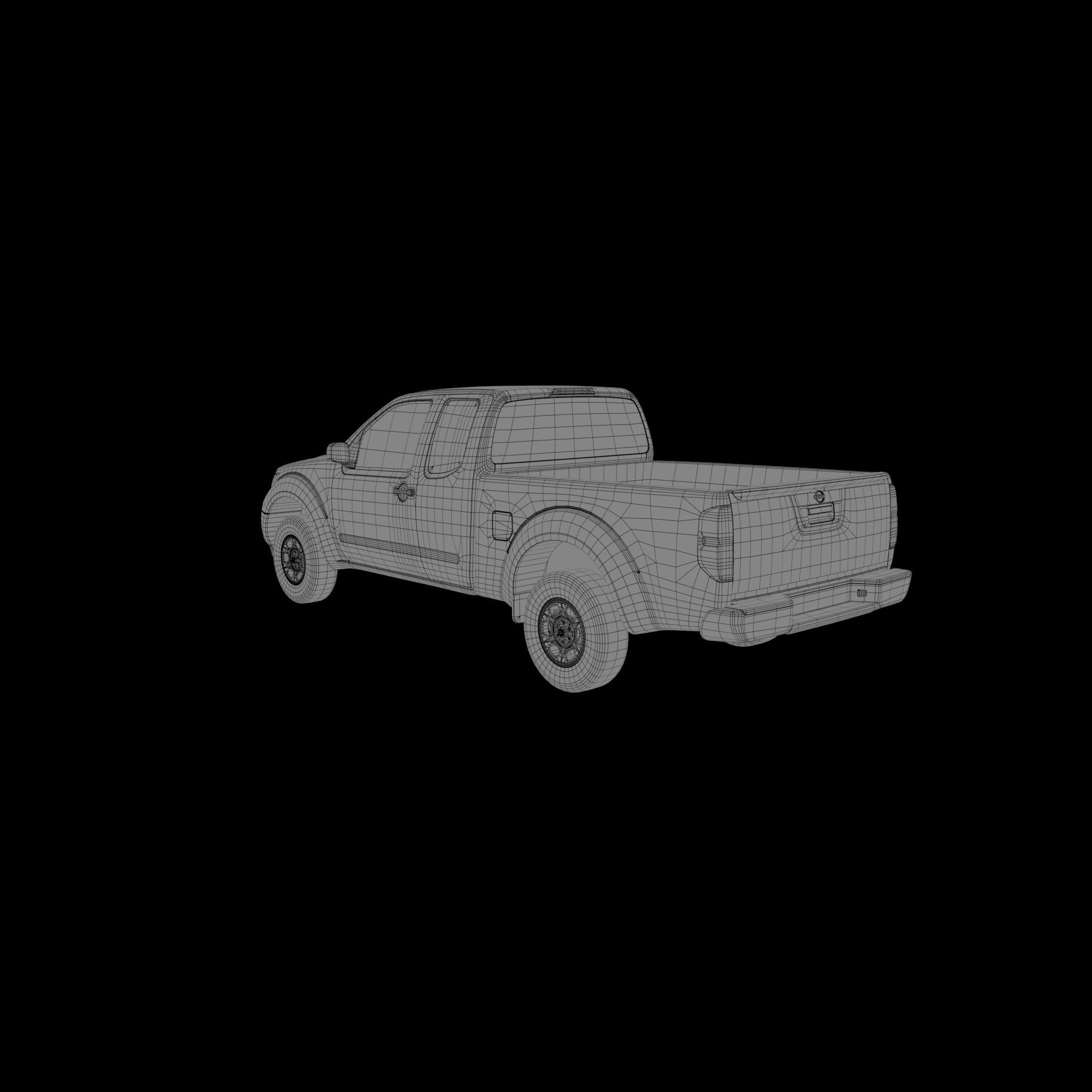 Nissan frontier 2018 Low-poly 3D model_10