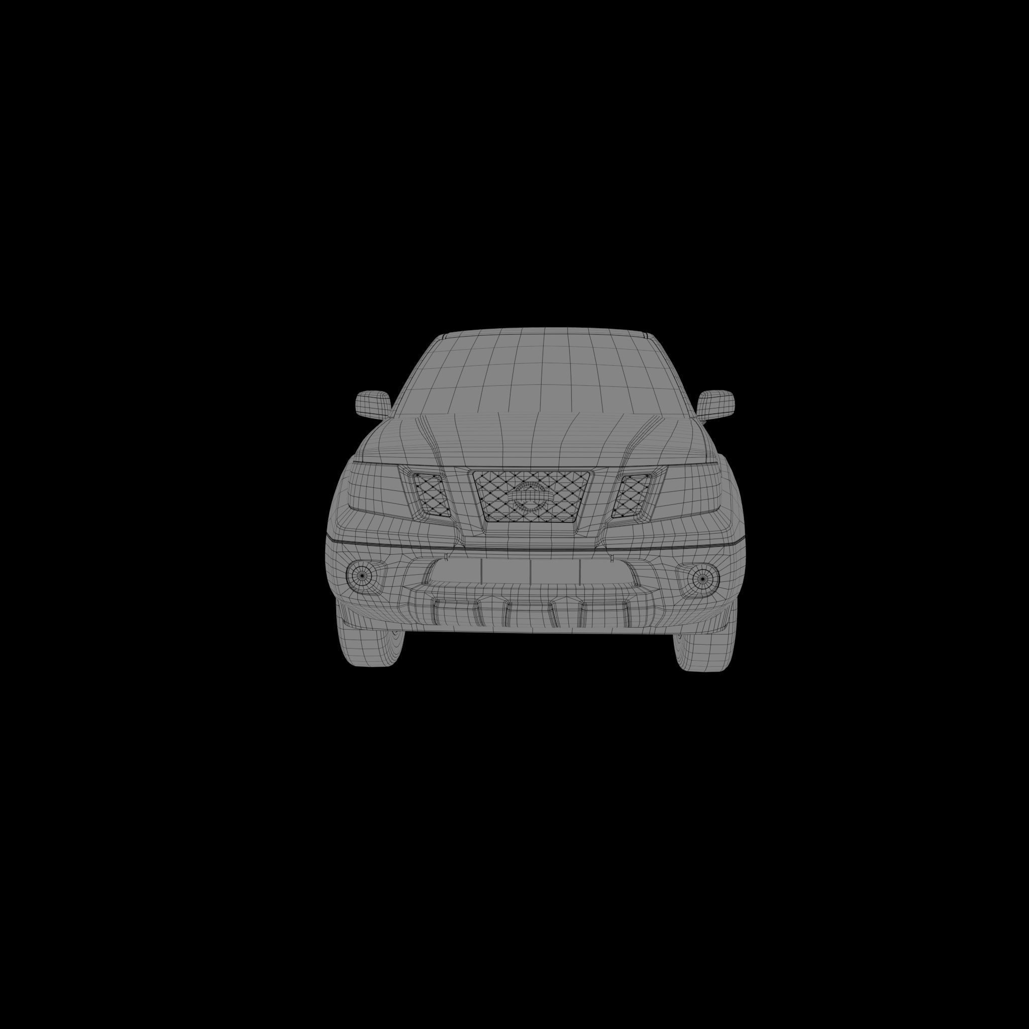 Nissan frontier 2018 Low-poly 3D model_8