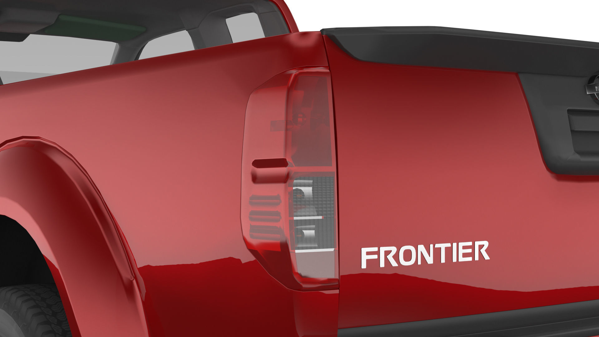 Nissan frontier 2018 Low-poly 3D model_5