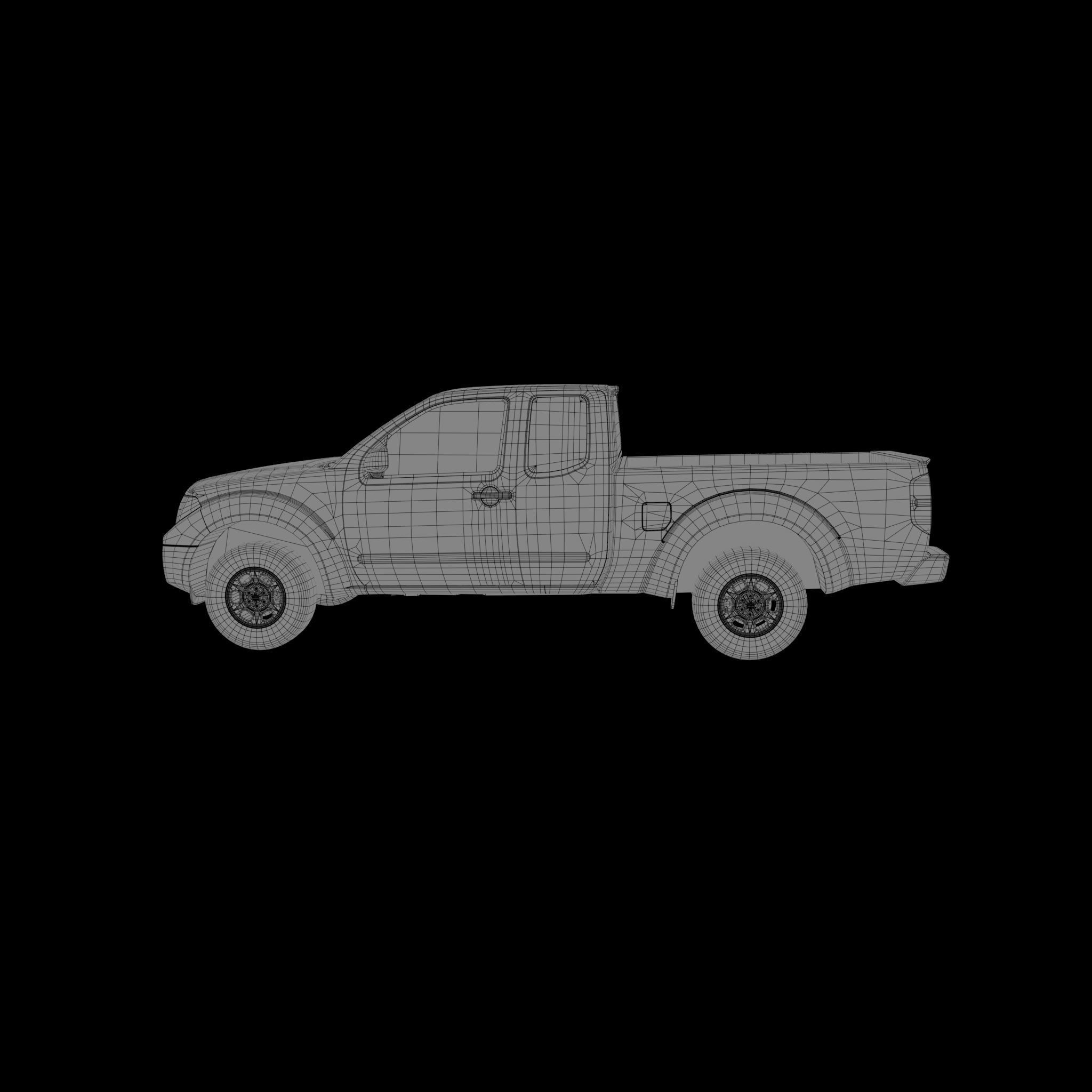 Nissan frontier 2018 Low-poly 3D model_11