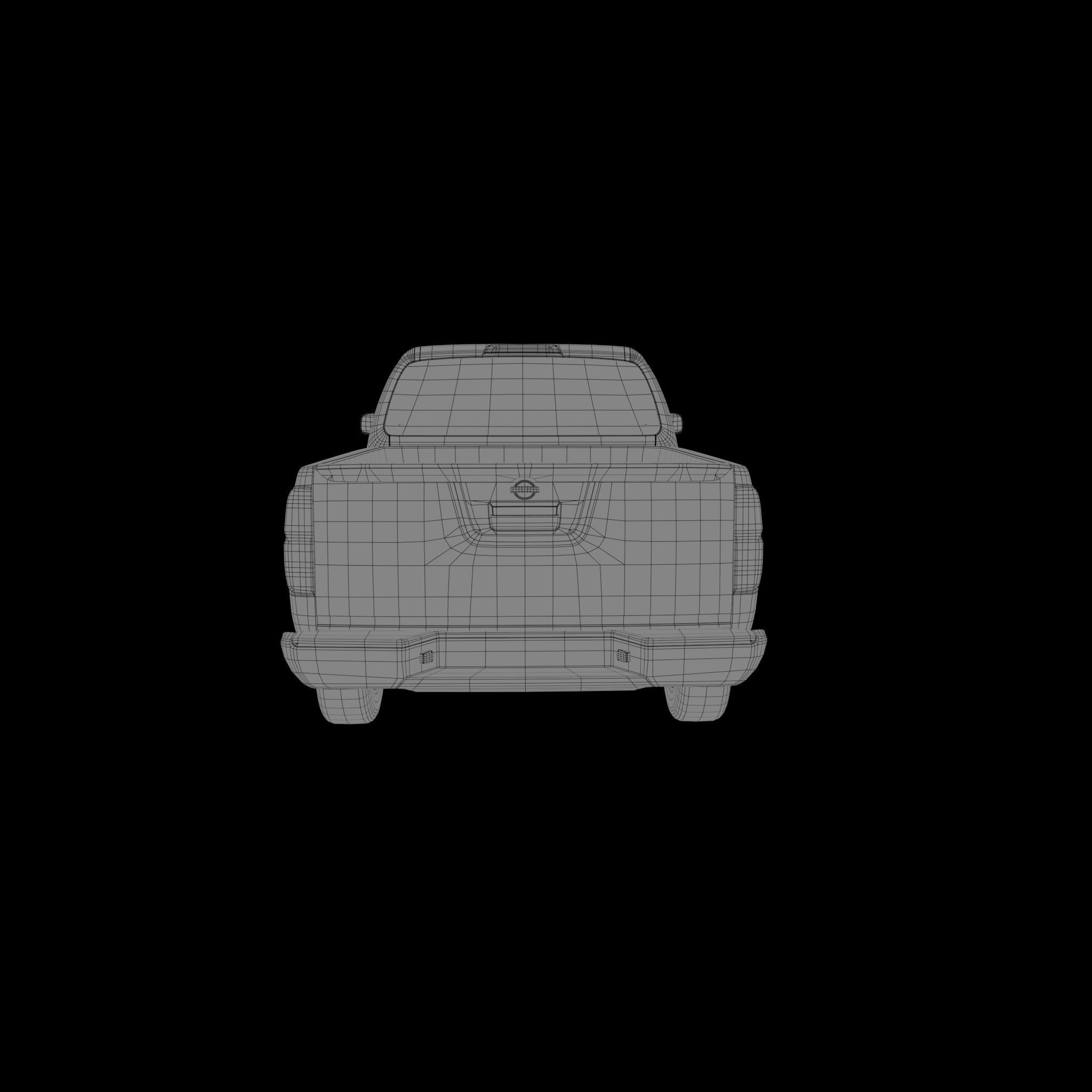 Nissan frontier 2018 Low-poly 3D model_7