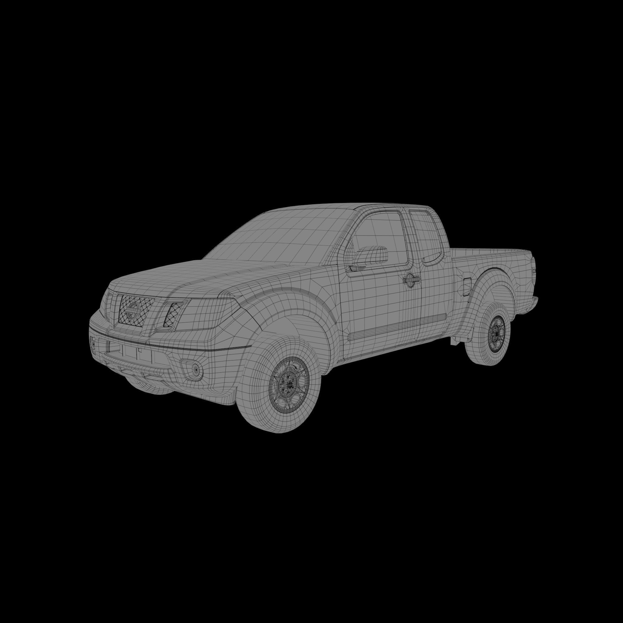 Nissan frontier 2018 Low-poly 3D model_9