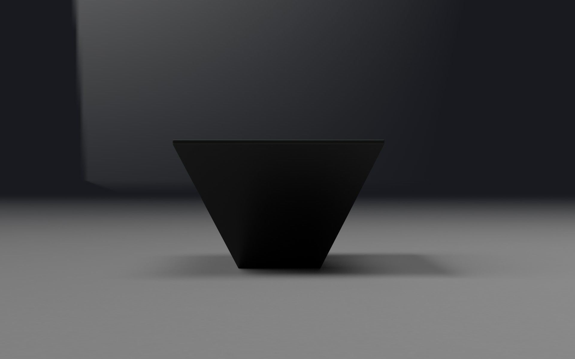 Modern table Low-poly 3D model_3