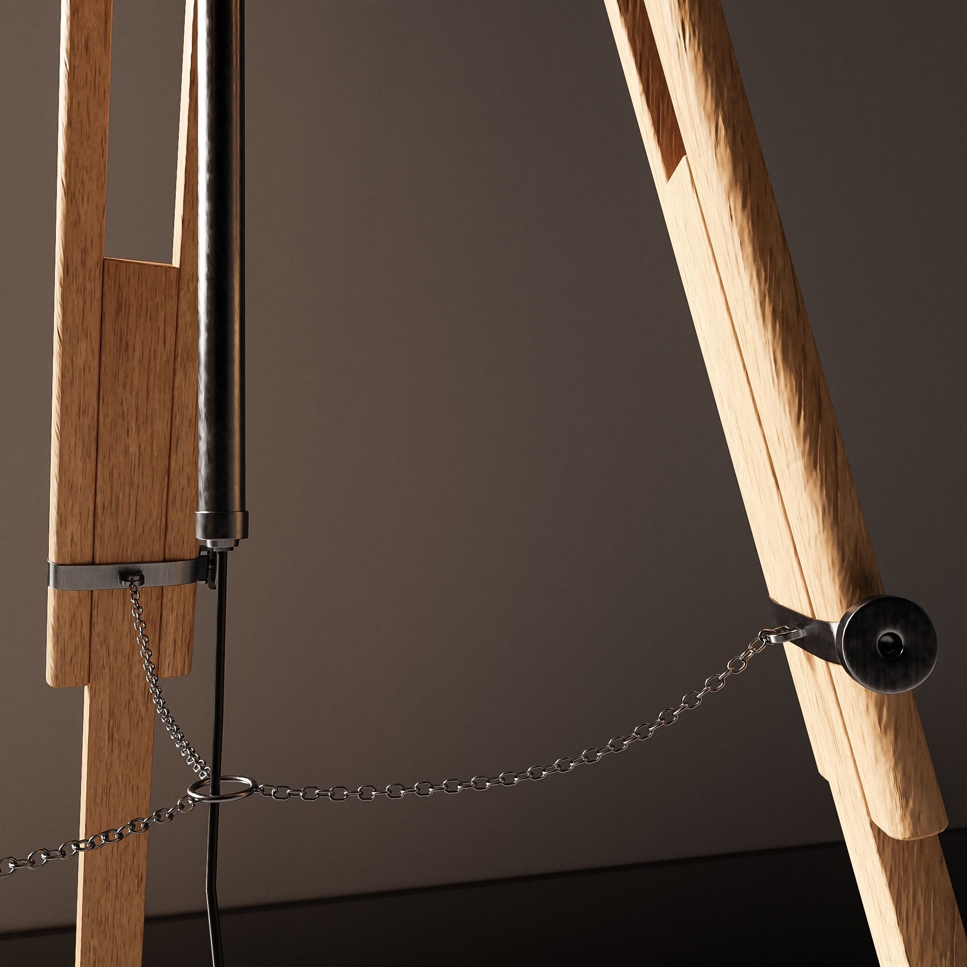 Floor lamp Low-poly 3D model_5