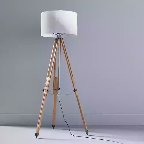 Floor lamp Low-poly 3D model
