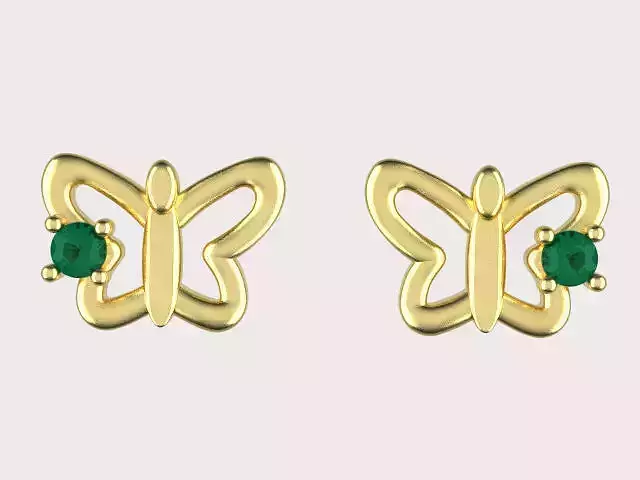 earings butterfly simple e00013-2