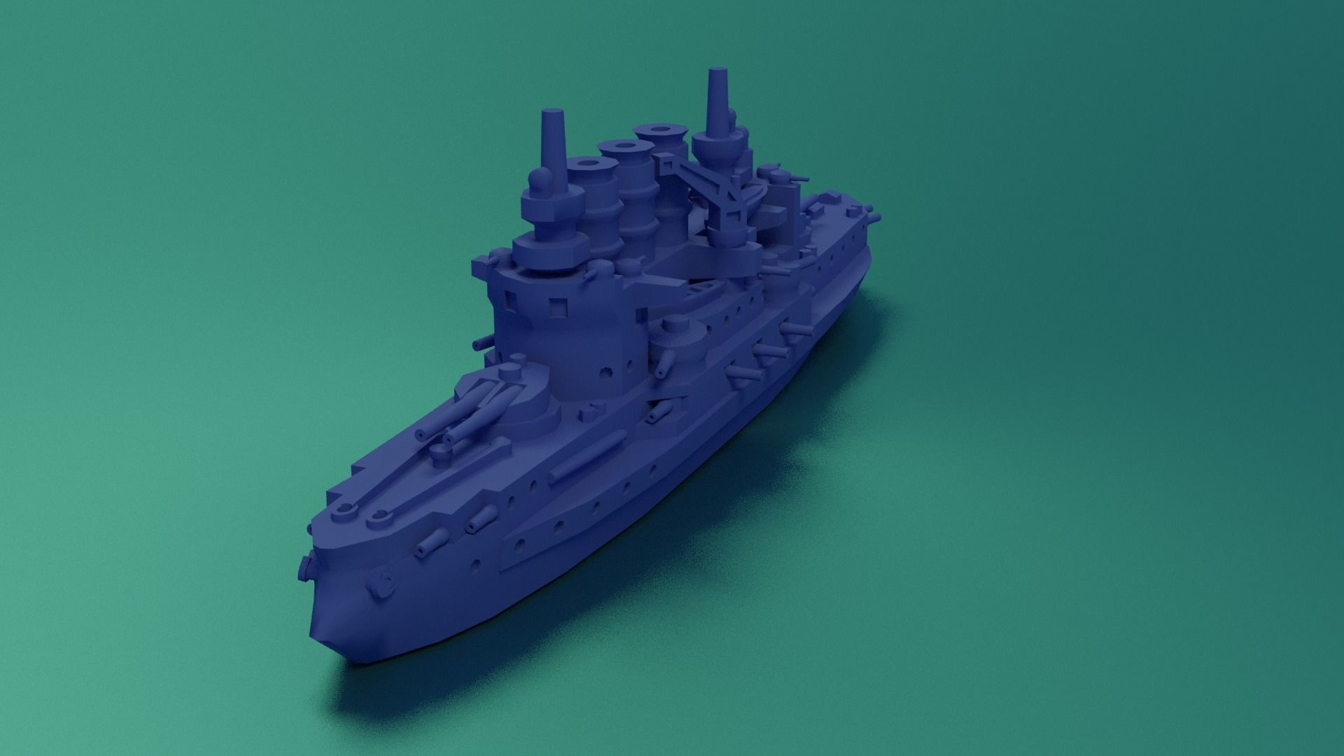 SMS Braunschweig 1902 3D print model_12