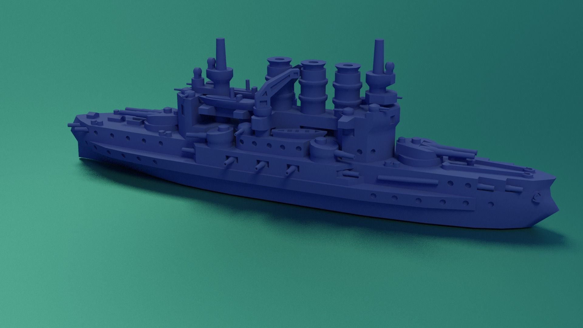 SMS Braunschweig 1902 3D print model_9