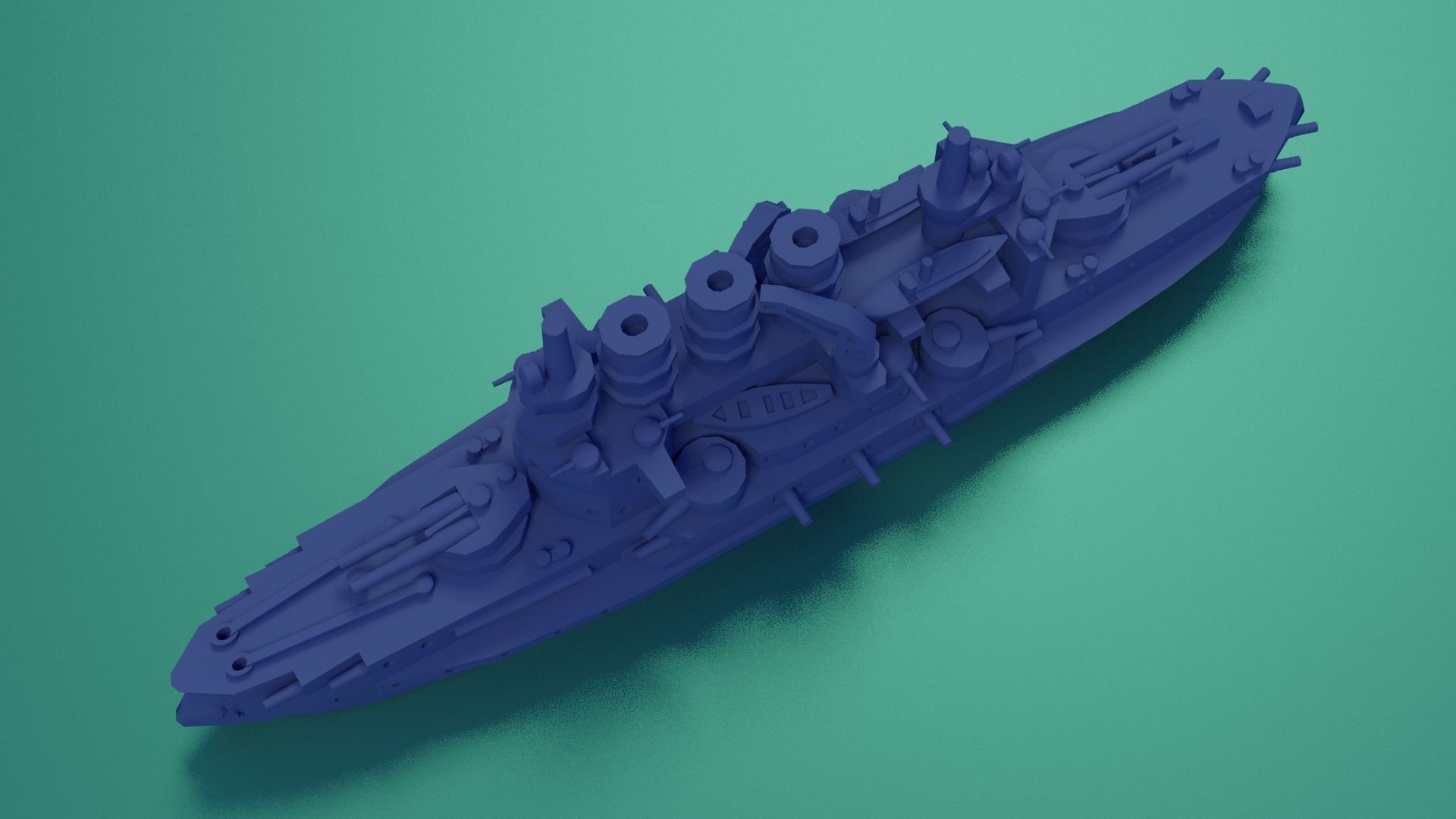 SMS Braunschweig 1902 3D print model_13