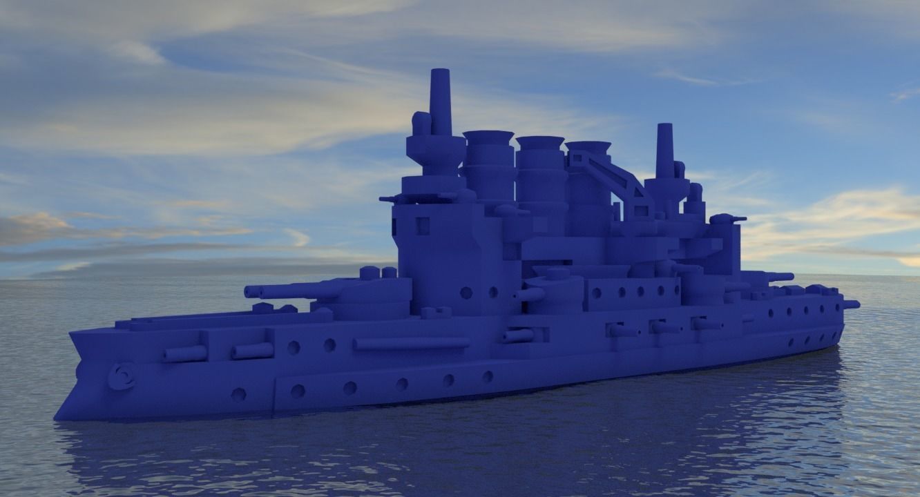 SMS Braunschweig 1902 3D print model_1
