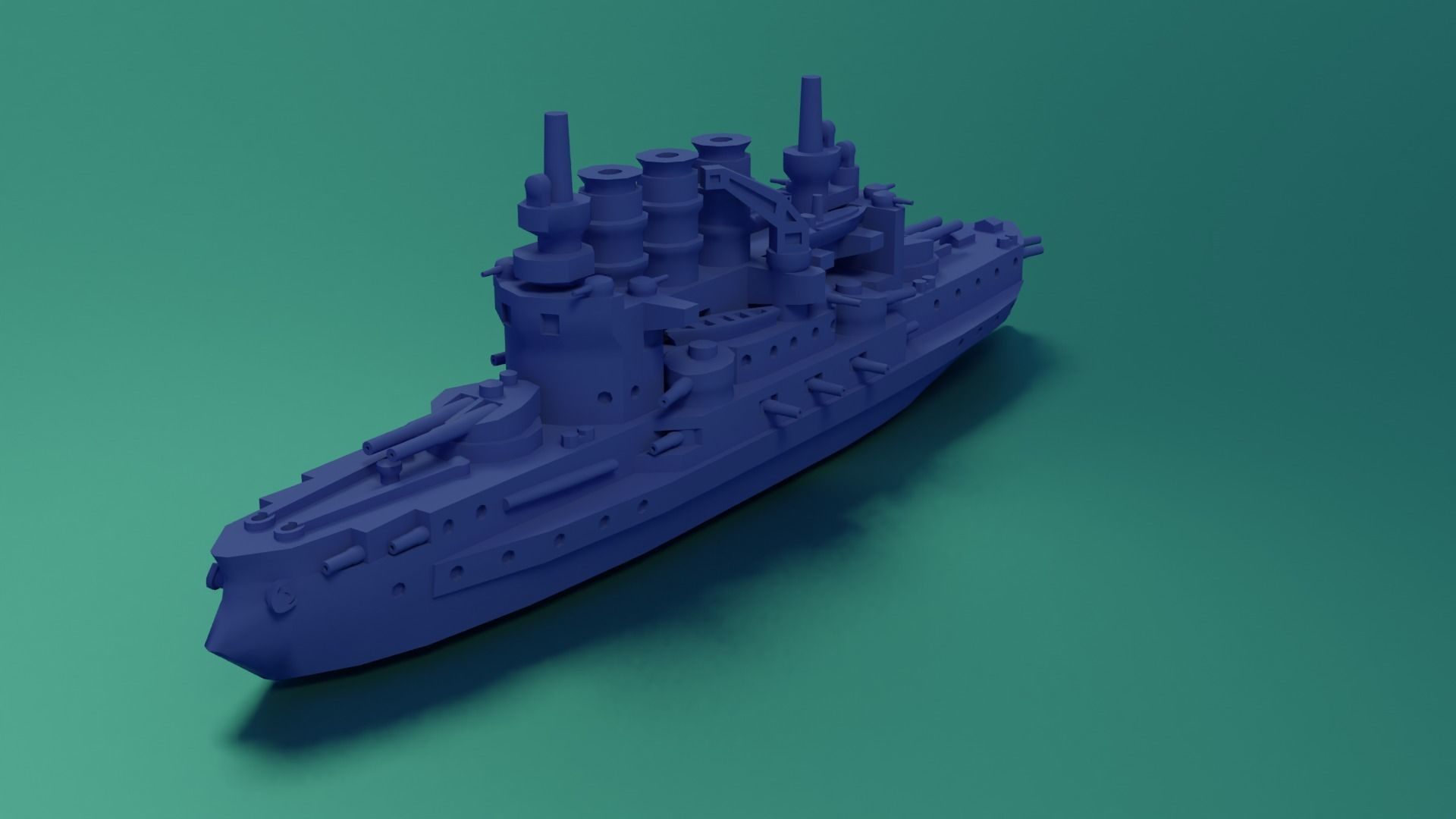SMS Braunschweig 1902 3D print model_3