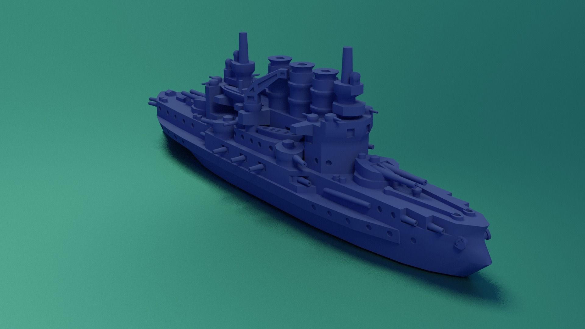 SMS Braunschweig 1902 3D print model_10