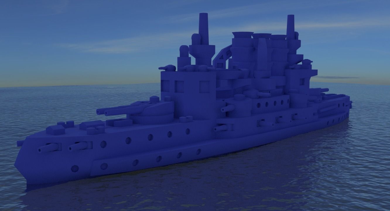 SMS Braunschweig 1902 3D print model_2