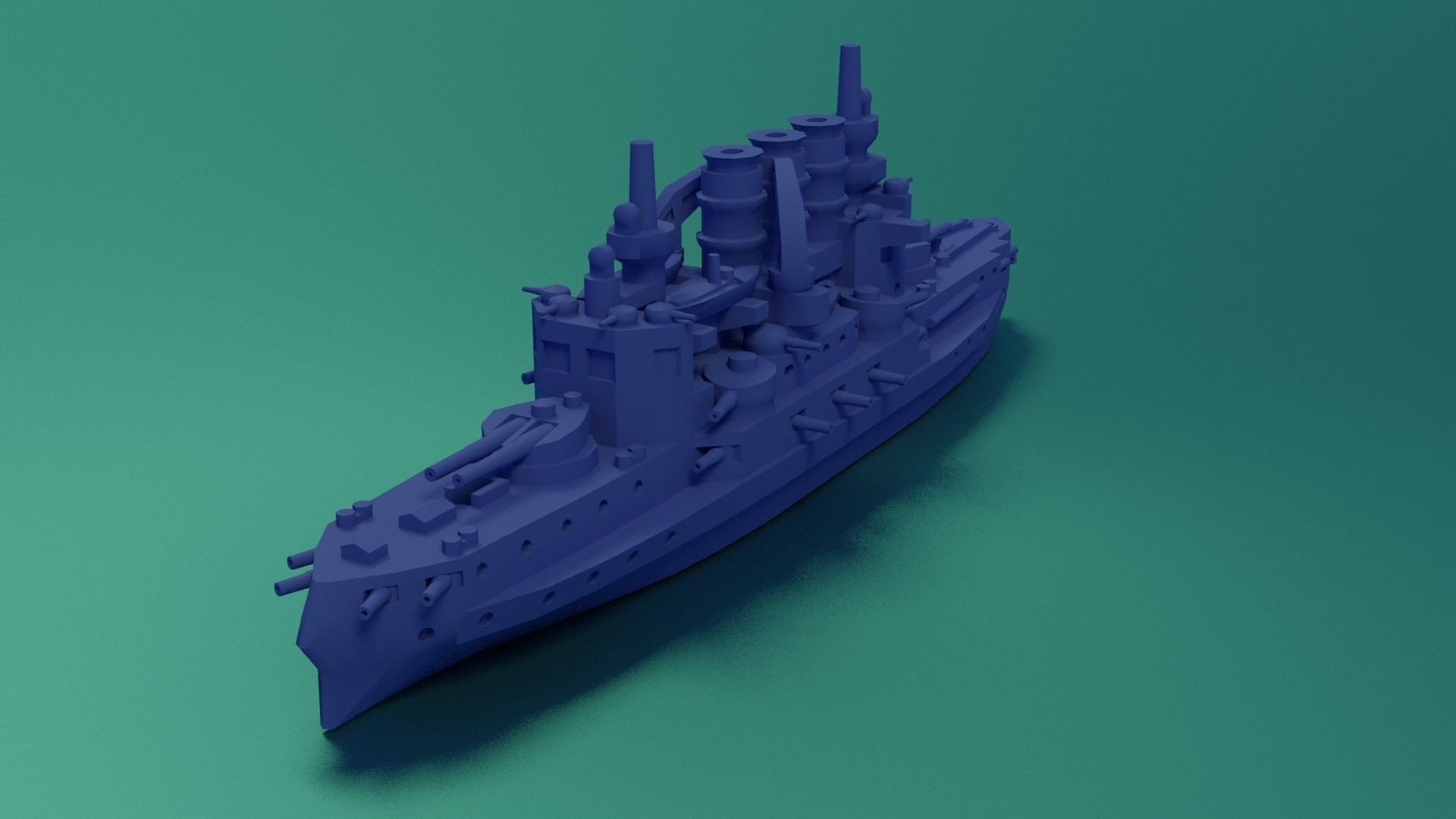 SMS Braunschweig 1902 3D print model_7
