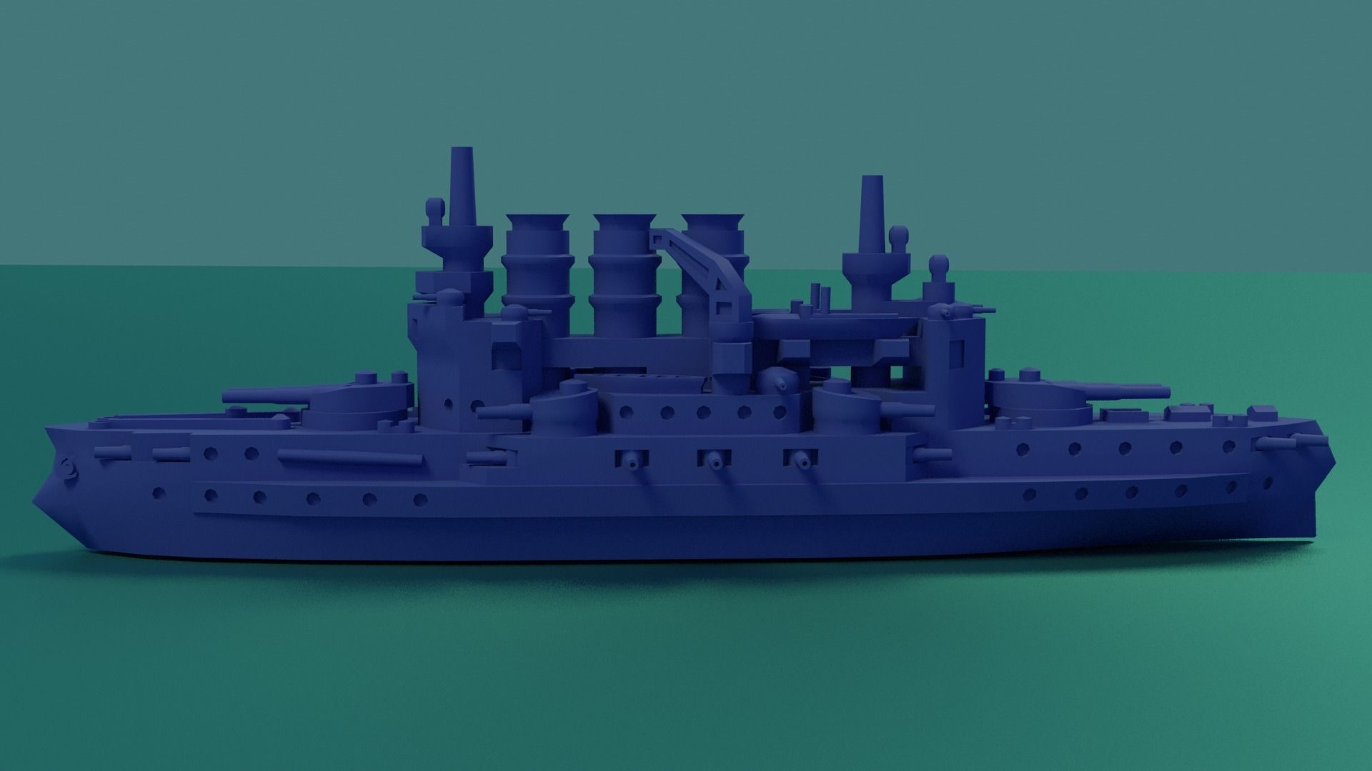 SMS Braunschweig 1902 3D print model_15