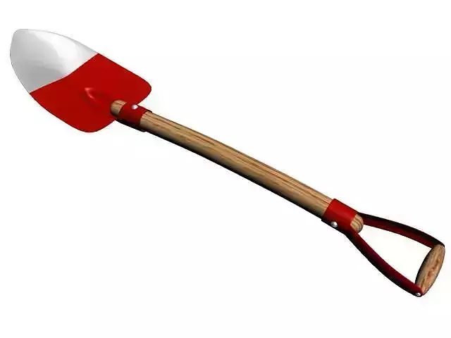 shovel headband with wooden base