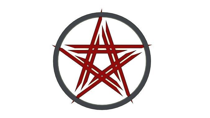 pentagram 3D print model