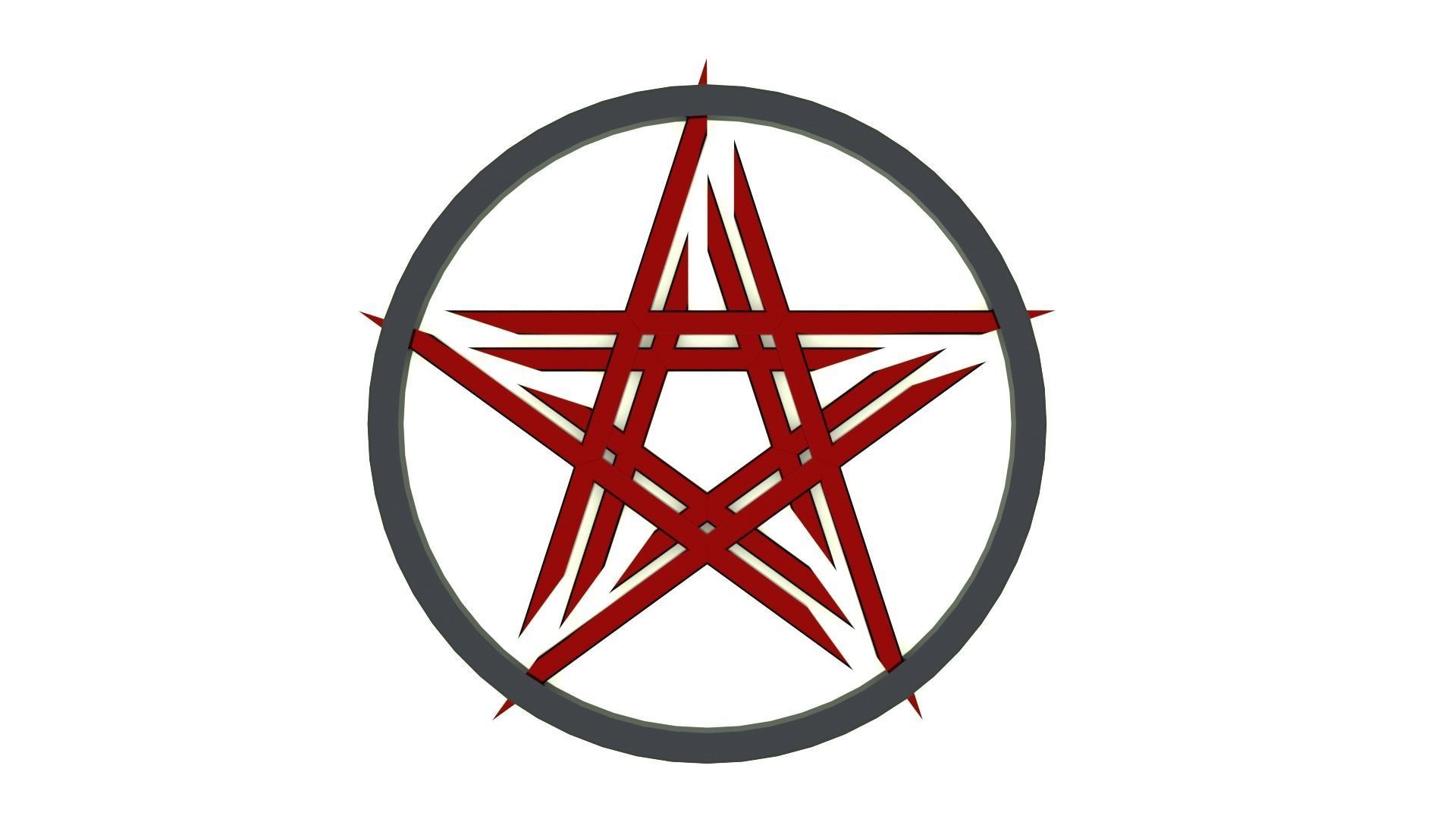 pentagram 3D print model_0