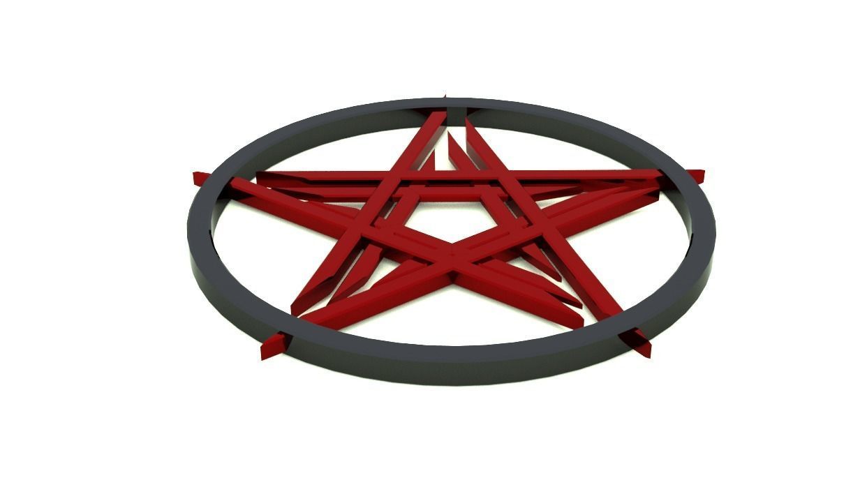pentagram 3D print model_2