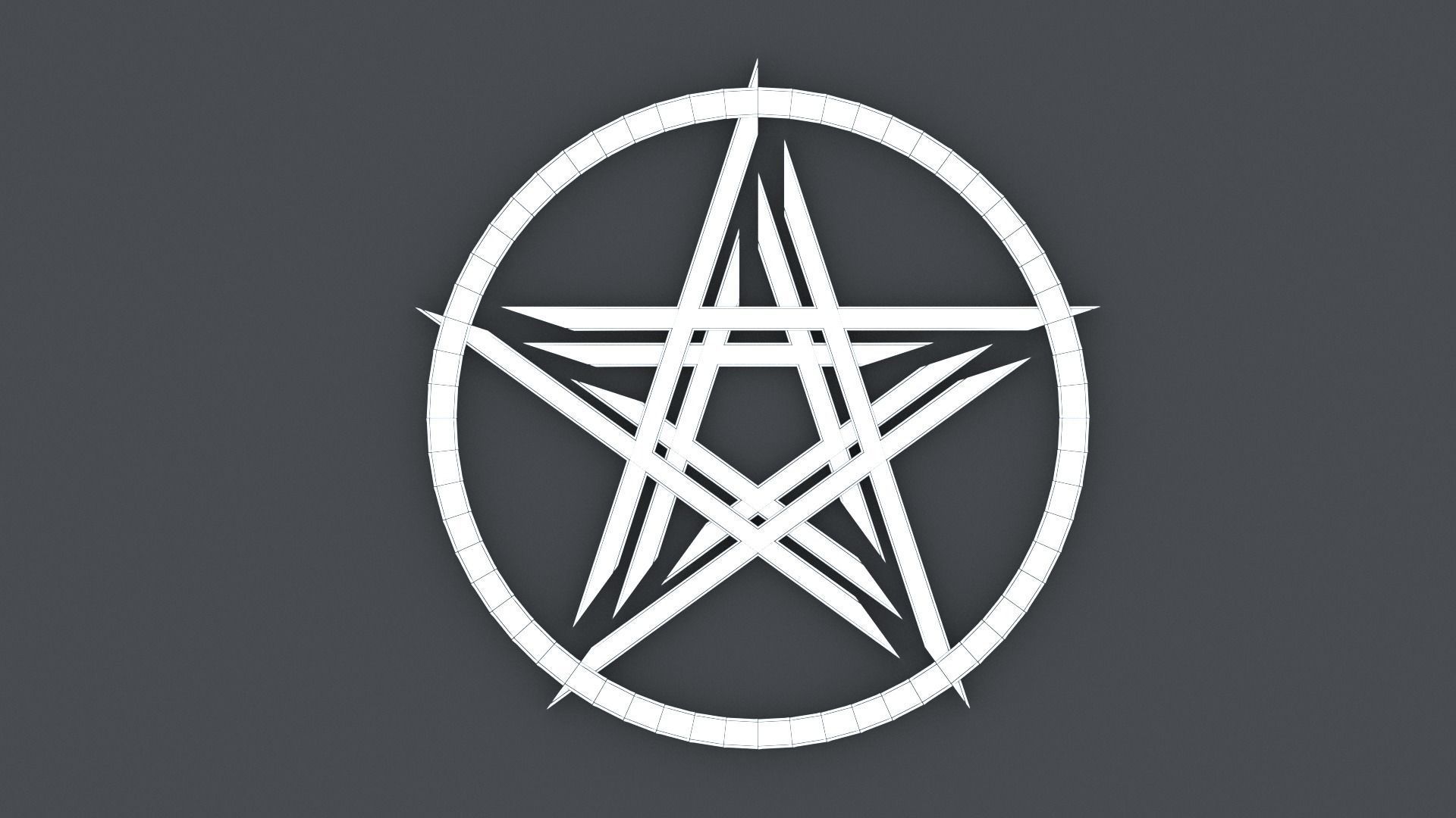pentagram 3D print model_5