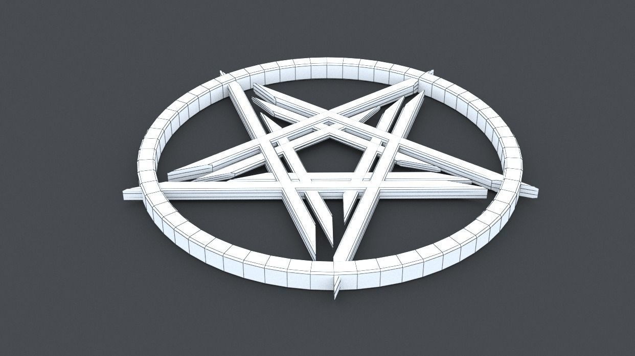 pentagram 3D print model_4