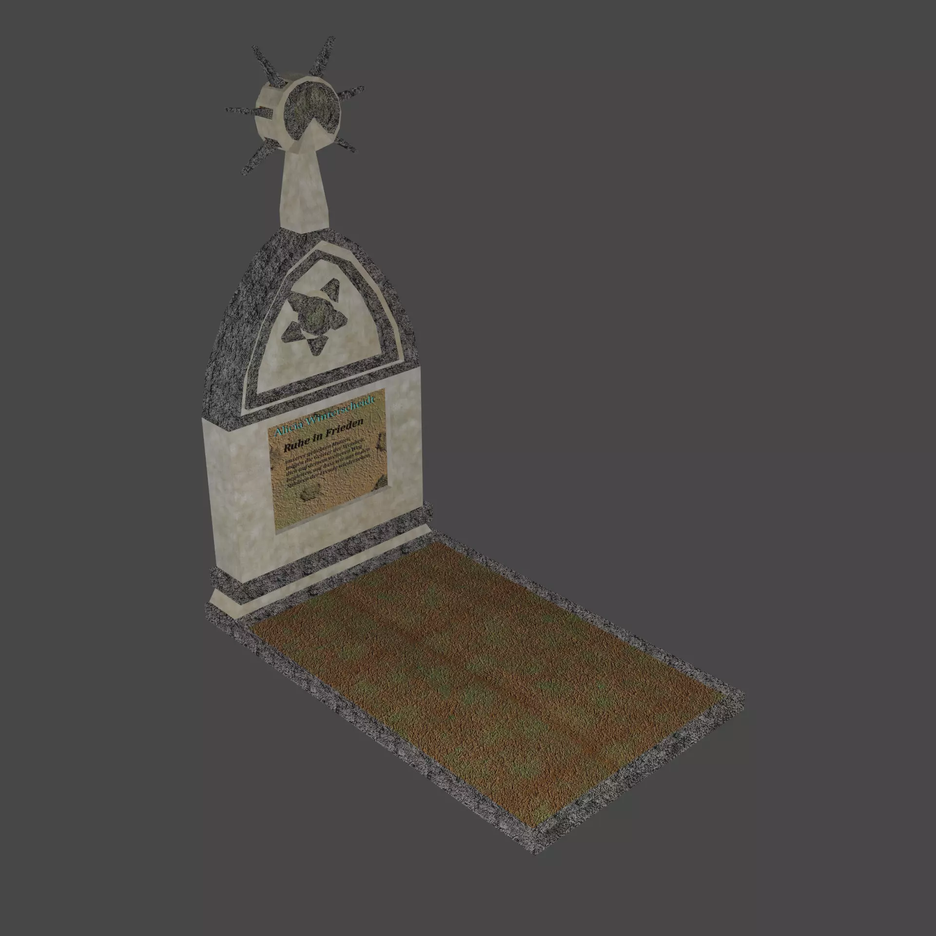 Grave 02 Free low-poly 3D model