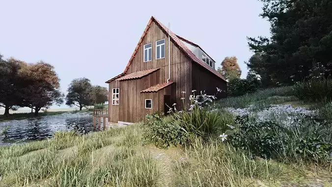 Forest house 3D model