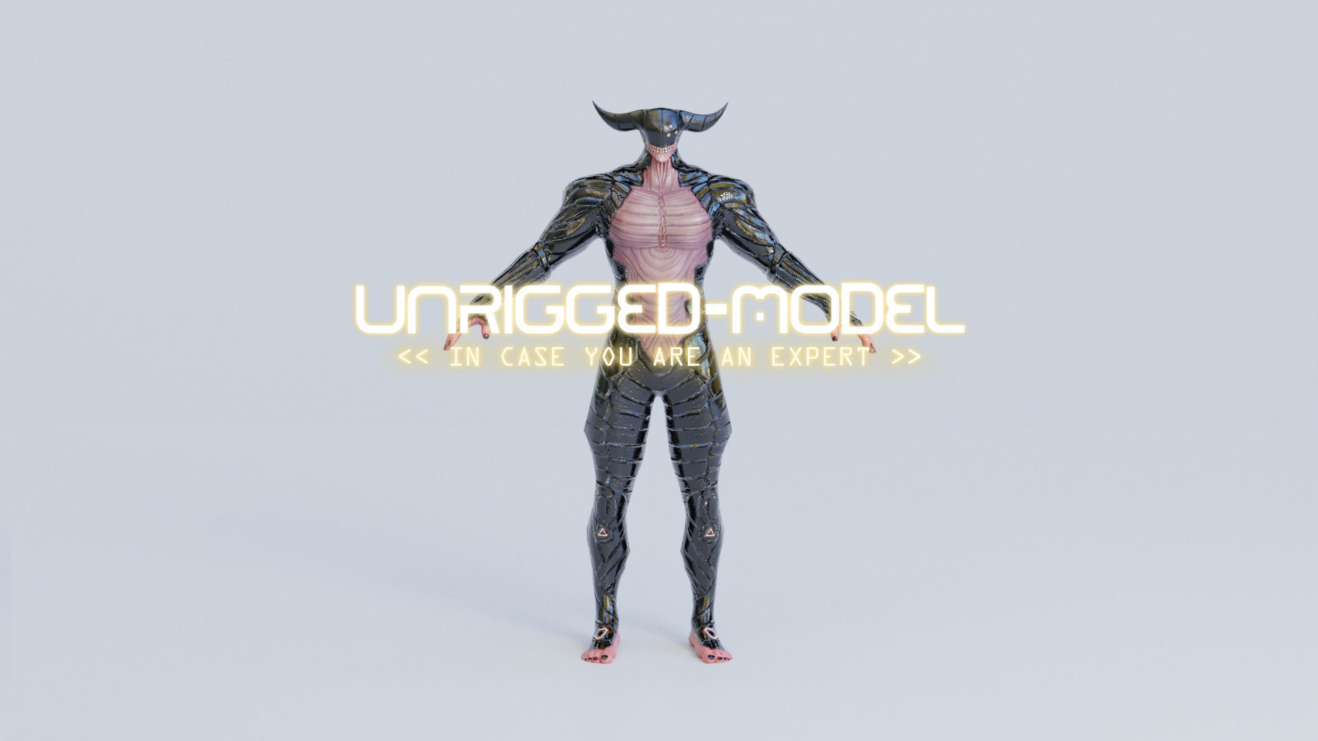 Low Poly - Cyborg Zodiac Theme - Taurus Low-poly 3D model_6