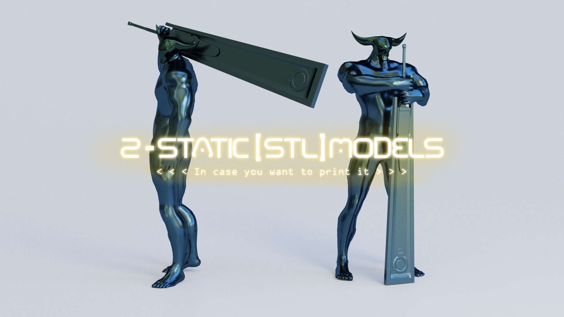 Low Poly - Cyborg Zodiac Theme - Taurus Low-poly 3D model_8