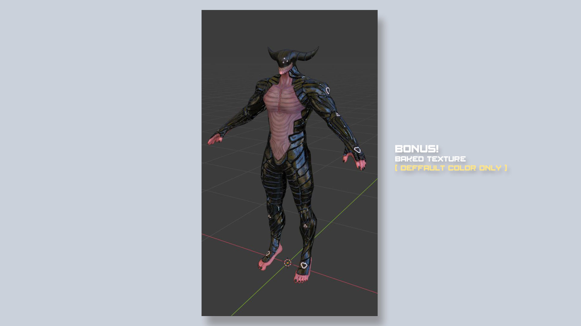 Low Poly - Cyborg Zodiac Theme - Taurus Low-poly 3D model_15