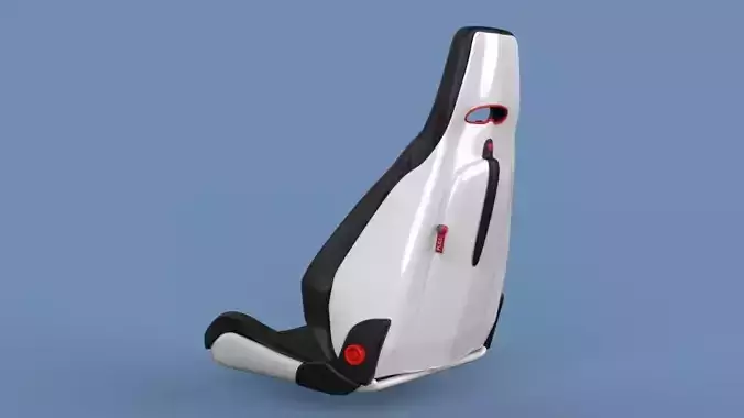 Basic car seat concept design 3D model