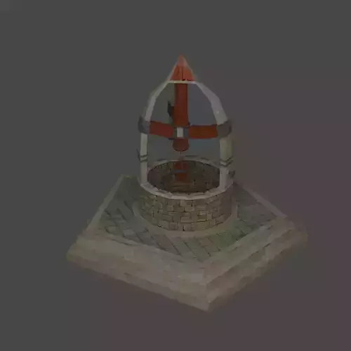 Water well 01 Free low-poly 3D model