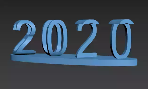 2020 - BUTT printable figure