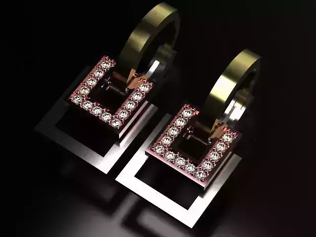 earings   simple   heart enamel e00024