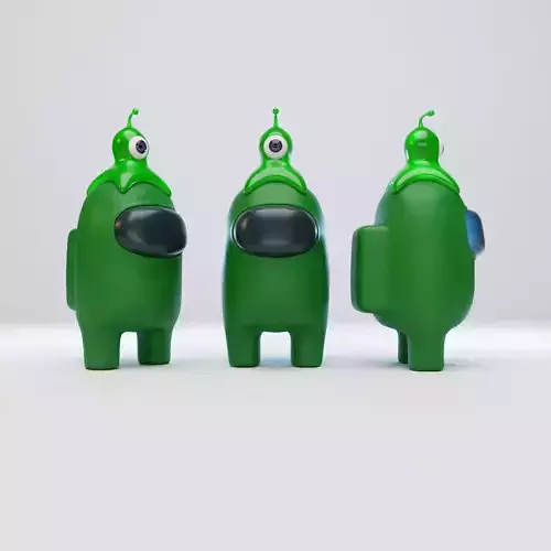 Among Us Brain Slug Character  3D model