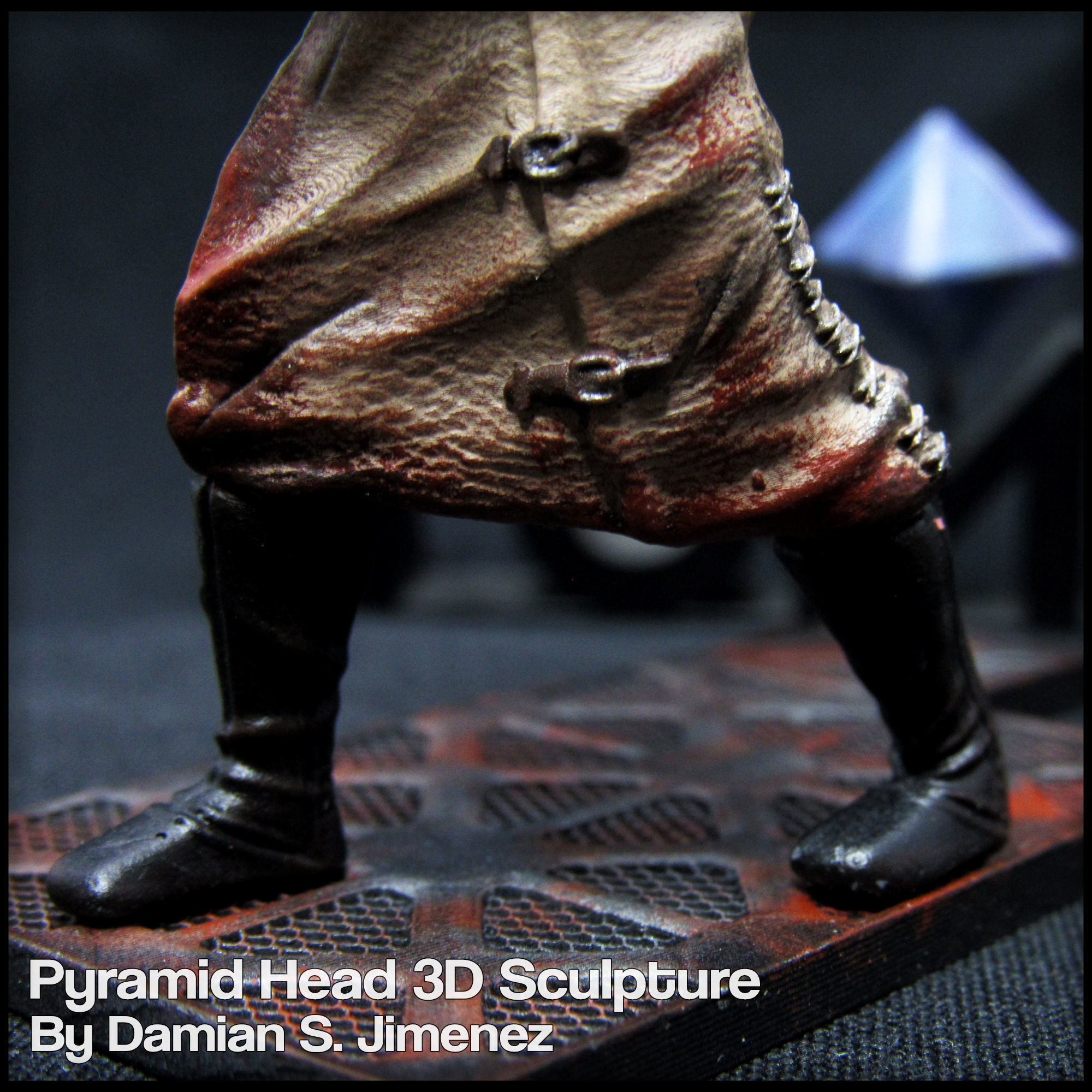 Pyramid Head Silent Hill Character Sculpture 3D print model_17