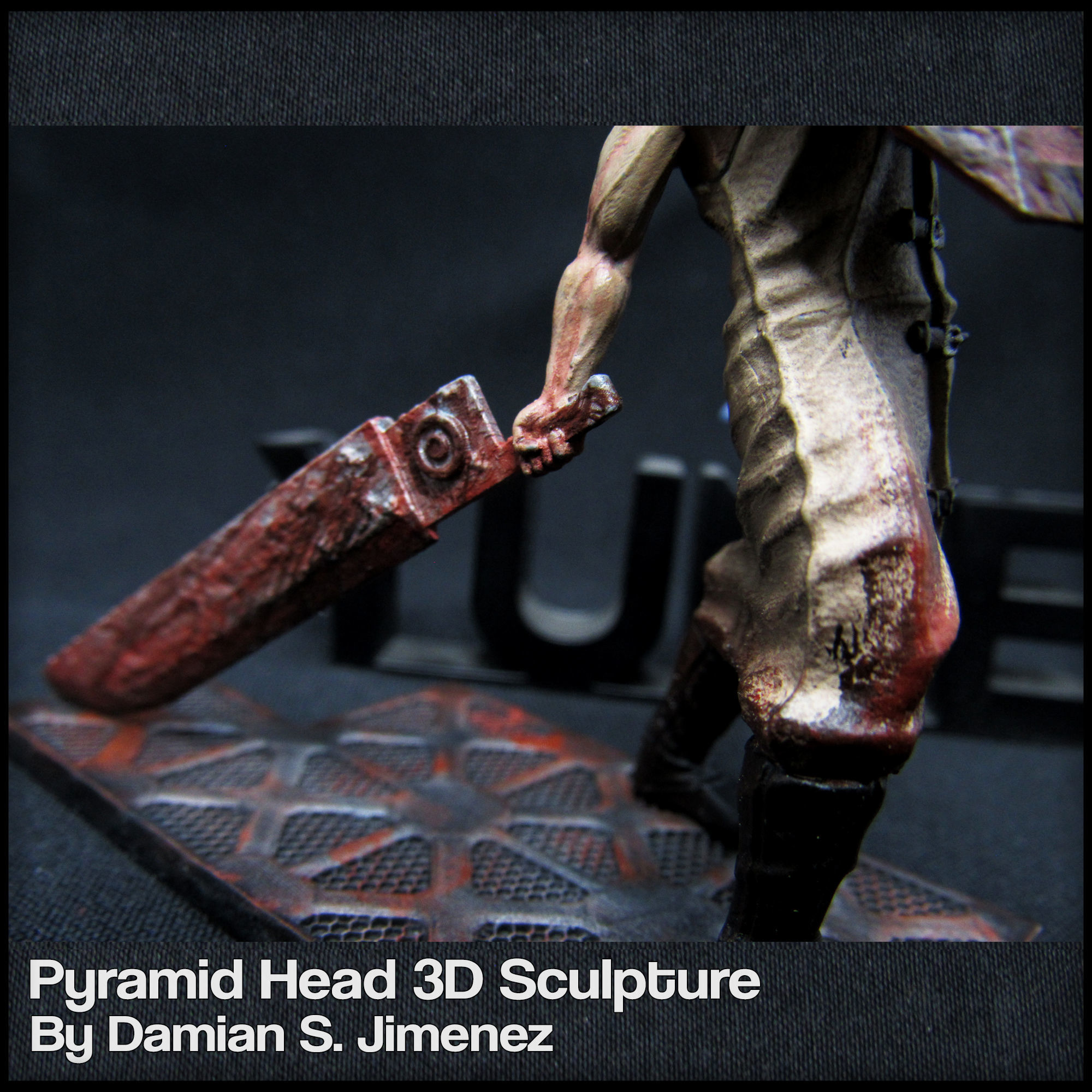 Pyramid Head Silent Hill Character Sculpture 3D print model_15