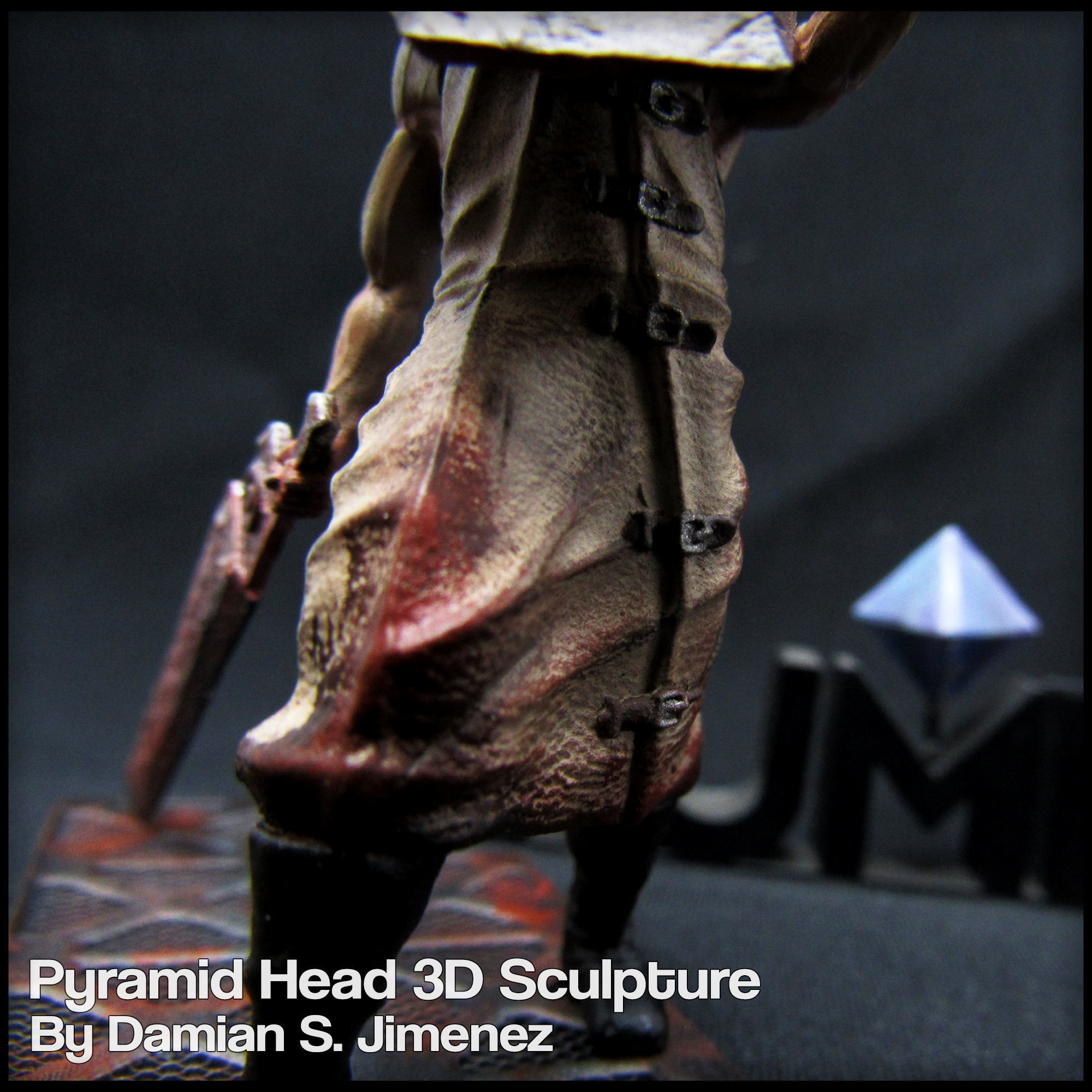 Pyramid Head Silent Hill Character Sculpture 3D print model_10