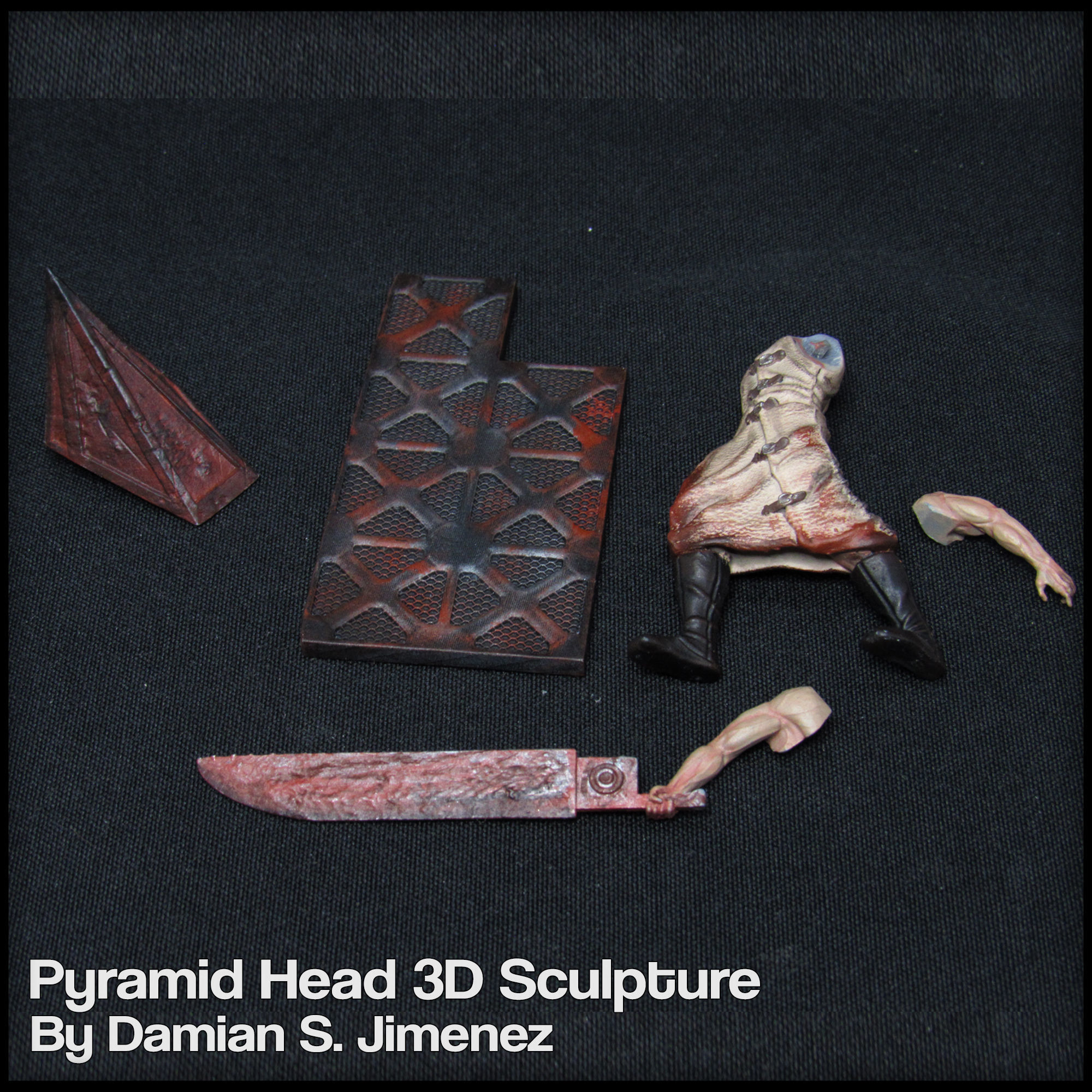 Pyramid Head Silent Hill Character Sculpture 3D print model_18