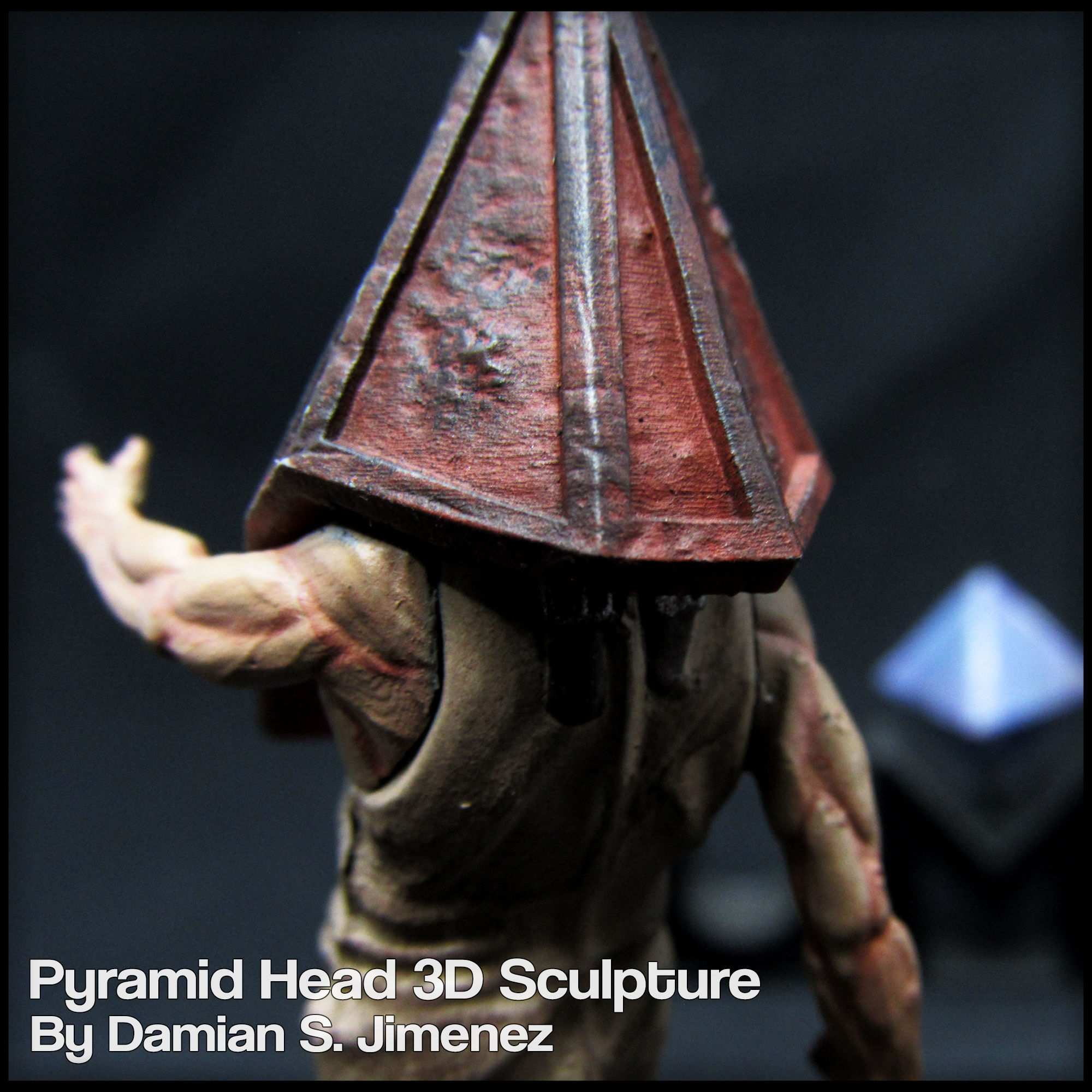 Pyramid Head Silent Hill Character Sculpture 3D print model_12